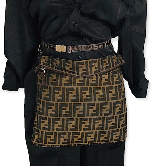 Fendi Zucca Print Convertible Crossbody Fanny Pack Shoulder Bag - Picture 6 of 16